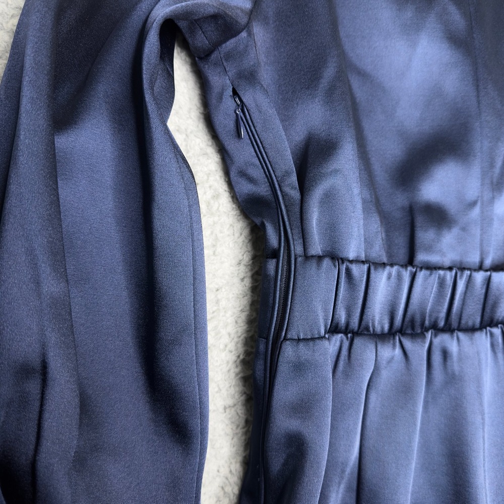 Anthropologie Mare Mare Navy Blue Long Sleeve Romper Blazer Style Size S - Picture 5 of 10